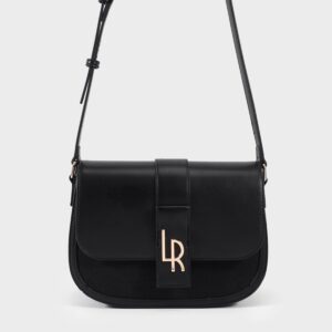 LABEL ROSE NEW MONOGRAM SADDLE NERO