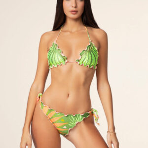 Bikini Donna F**K Triangolo con Slip Regolabile Fantasia 2208-X14