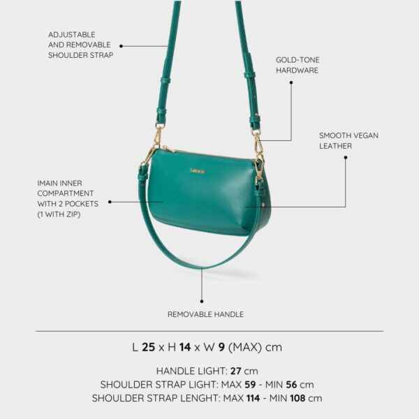 LABEL ROSE Borsa a spalla MOLLY GREEN - immagine 4
