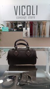 label rose Borsa a mano Bauletto EROS - chocolate