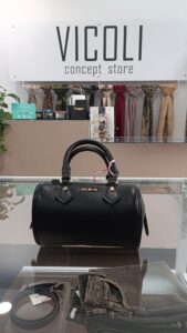 label rose Borsa a mano Bauletto EROS - black gold