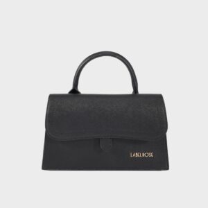 Label Rose PAIGE SAFFIANO BLACK