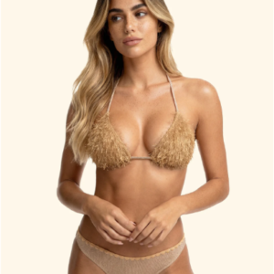 Bikini Donna F**K Triangolo con Slip Perizoma Gold SW1120-GD