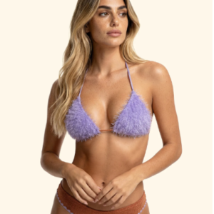 Bikini Donna F**K Triangolo con Slip Culotte Fissa Arancione SW1122-OR