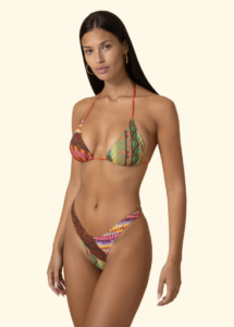 Bikini Donna F**K Triangolo con Slip Americano Fisso Fantasia SW0200-X11
