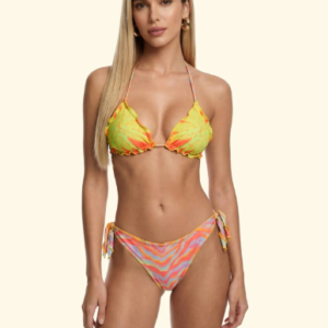 Bikini Donna F**K Triangolo con Slip Regolabile Fantasia SW2503-X35