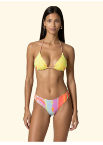 Bikini Donna F**K Triangolo con Slip Americano Fisso Fantasia SW2103-X35